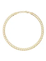 14K Gold Vermeil Curb Chain Necklace