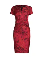 Jacquard Sheath Dress