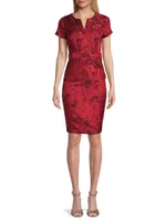 Jacquard Sheath Dress