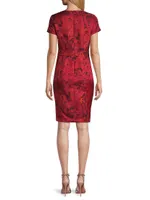 Jacquard Sheath Dress