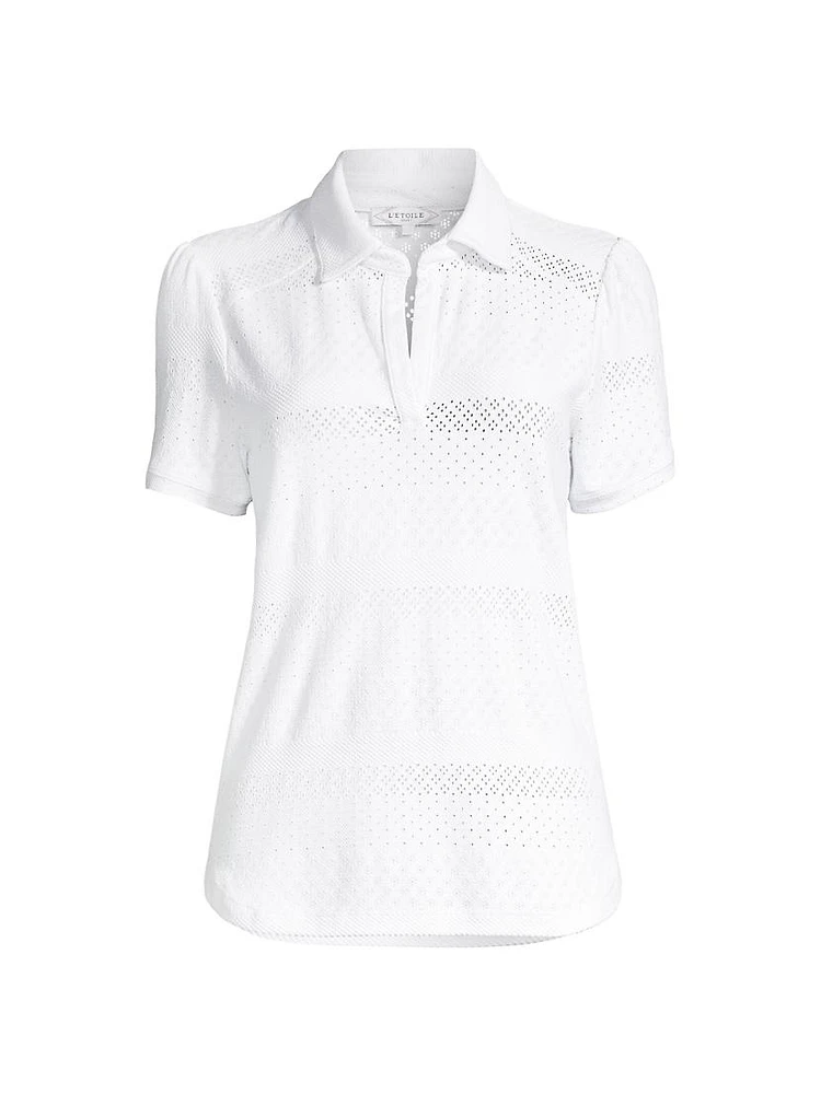 Lace Polo Shirt