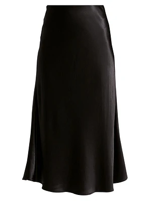 Berlin Satin Midi Skirt