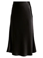 Berlin Satin Midi Skirt