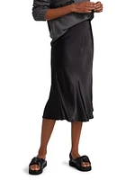 Berlin Satin Midi Skirt