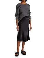 Berlin Satin Midi Skirt