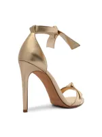 Clarita Metallic Leather Sandals