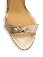 Clarita Metallic Leather Sandals