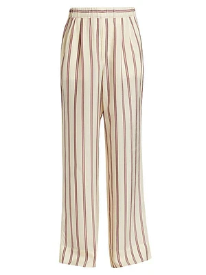 Virina Striped Wide-Leg Pants