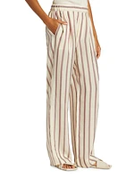 Virina Striped Wide-Leg Pants