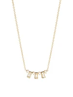 Baguette Diamonds 14K Gold & Diamond Alternating Baguette Necklace