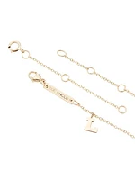 Personalized 14K Gold & Diamond Love Charm Bracelet