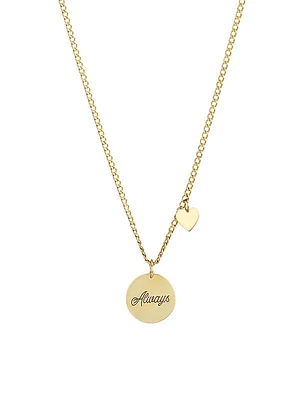 Amore 14K Yellow Gold Pendant Necklace