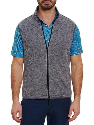 Mockneck Zip-Up Vest