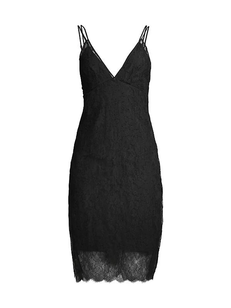 All-Over Lace Slip Dress