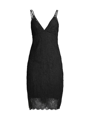 All-Over Lace Slip Dress