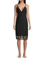 All-Over Lace Slip Dress