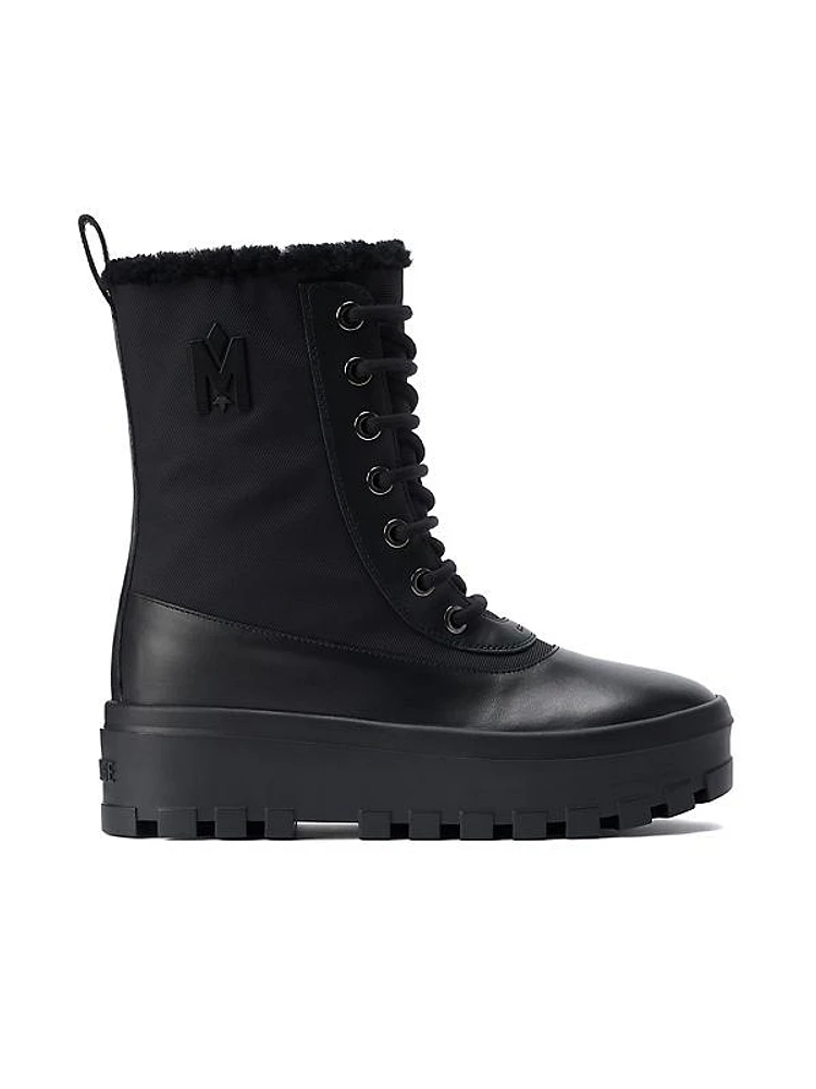 Hero Shearling-Lined Lug-Sole Boots