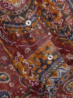 Epsilon Paisley Peasant Top