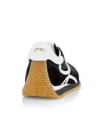 Flow Runner Mix Leather Sneakers