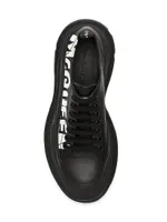 Leather Lace-Up Sneakers