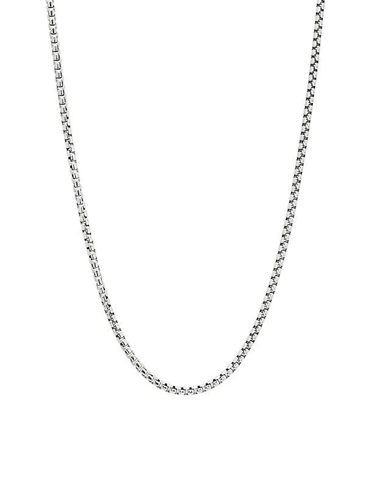 Sterling Silver Box Chain Necklace