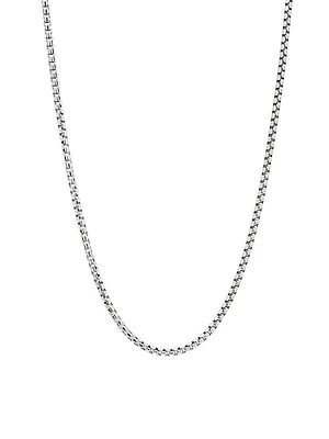 Sterling Silver Box Chain Necklace