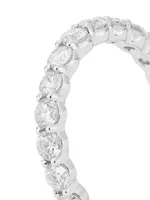 14K White Gold & TCW Diamond Eternity Band