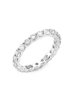 14K White Gold & TCW Diamond Eternity Band