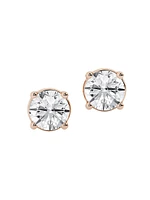 14K Gold & Diamond 4-Prong Stud Earrings/0.50-8.00 TCW