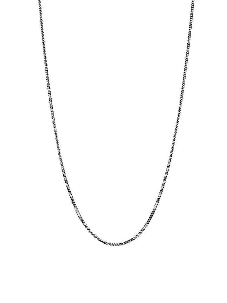 Sterling Silver Spiga Chain Necklace