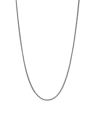 Sterling Silver Spiga Chain Necklace