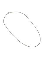 Sterling Silver Spiga Chain Necklace