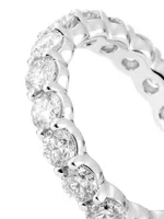 14K White Gold & TCW Diamond Eternity Band