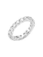 14K White Gold & TCW Diamond Eternity Band