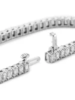 14K White Gold & 9.37 TCW Diamond Tennis Bracelet