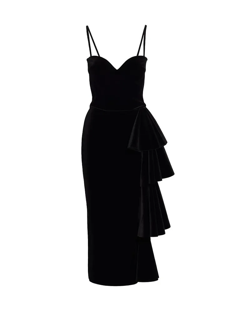 Gussie Ruffle Side Gown