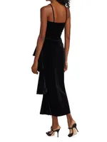 Gussie Ruffle Side Gown