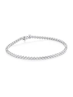 14K White Gold & 2 TCW Diamond Tennis Bracelet