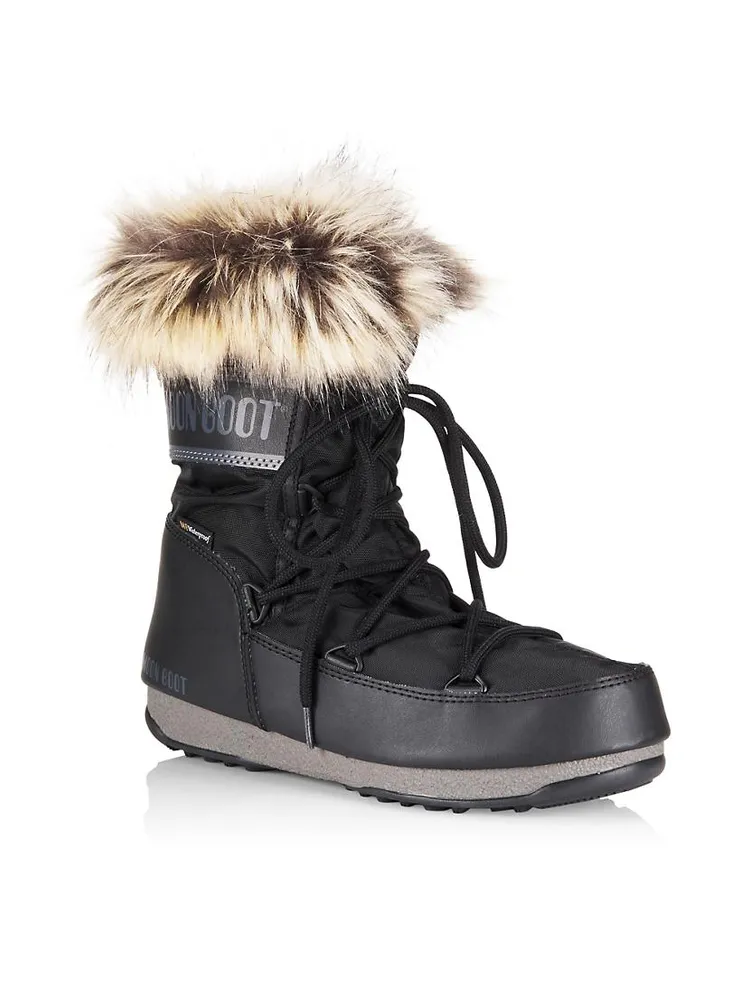 Monaco Faux-Fur Low Boots