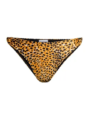 Printed Twist Bikini Bottoms