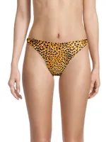 Printed Twist Bikini Bottoms