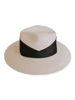 Gardenia Woven Straw Fedora