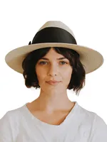 Gardenia Woven Straw Fedora