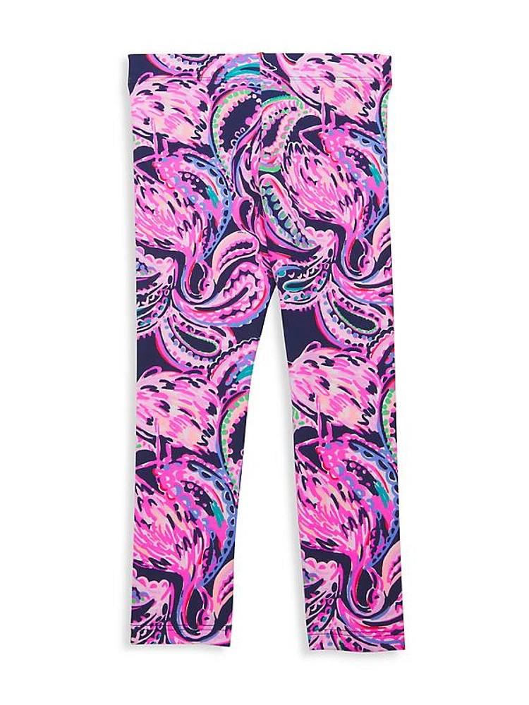 Little Girl's & Girl's Maia Printed Leggings