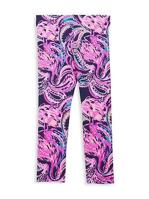 Little Girl's & Girl's Maia Printed Leggings