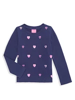 Little Girl's & Mini Rami Heart Sweatshirt