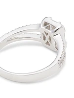 14K White Gold & 0.90 TCW Diamond Ring