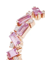 14K Rose Gold, Pink Sapphire & Diamond Ring