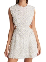 Scent Of Summer Bead & Floral-Embellished Mini-Dress