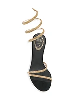 Margot Embellished Satin Wrap Sandals